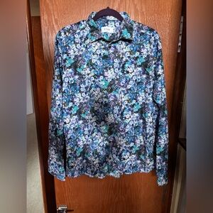 ETON Men's Floral Blue Shirt
